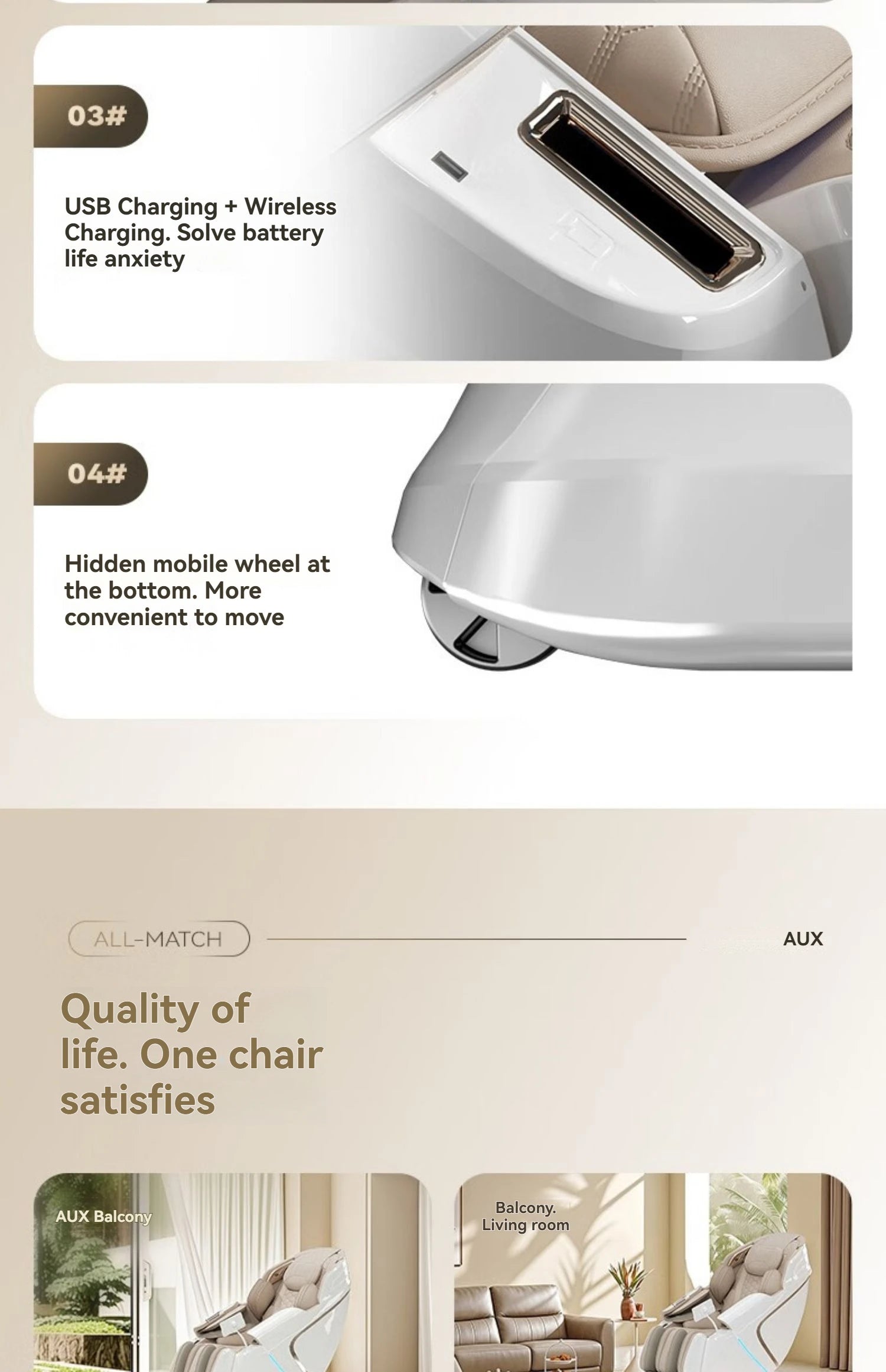 4D Electric Full Body Zero Gravity Chair