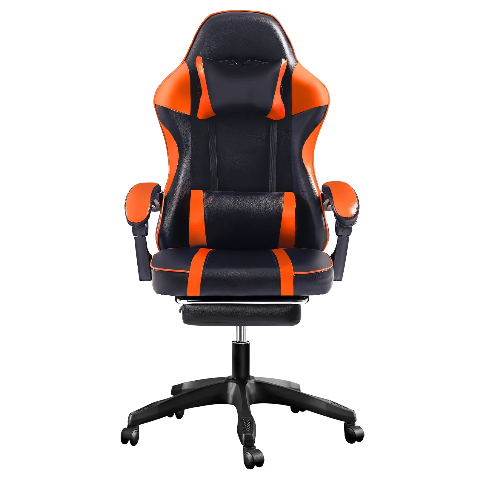 Ergonomic Gaming Chair with Footrest and Headrest