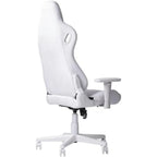 Modern Sport Velvet Fabric Gaming Chair in White