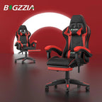 Ergonomic Gaming Chair with Footrest and Headrest