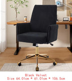 Adjustable Ergonomic Swivel Velvet Office Chair