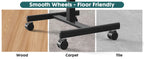 Portable Laptop Computer Desk with Lockable Wheels
