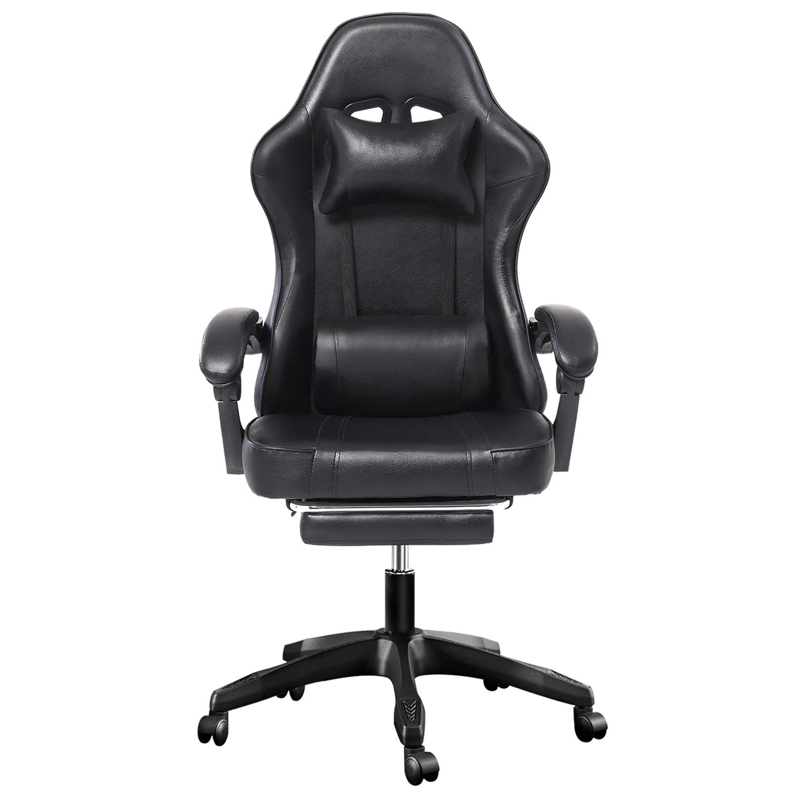 Ergonomic Gaming Chair with Footrest and Headrest