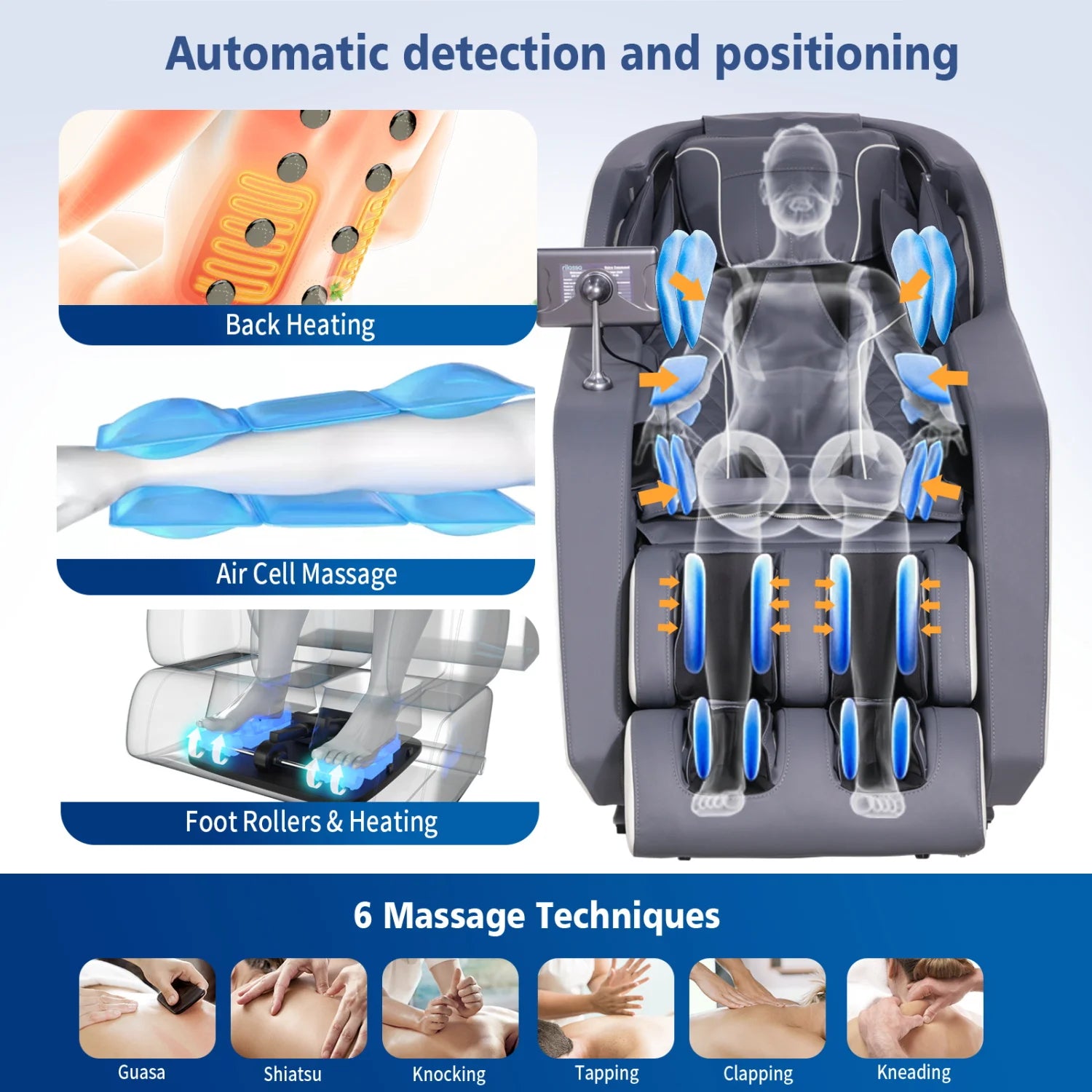 4D Zero Gravity AI Voice Massage Chair