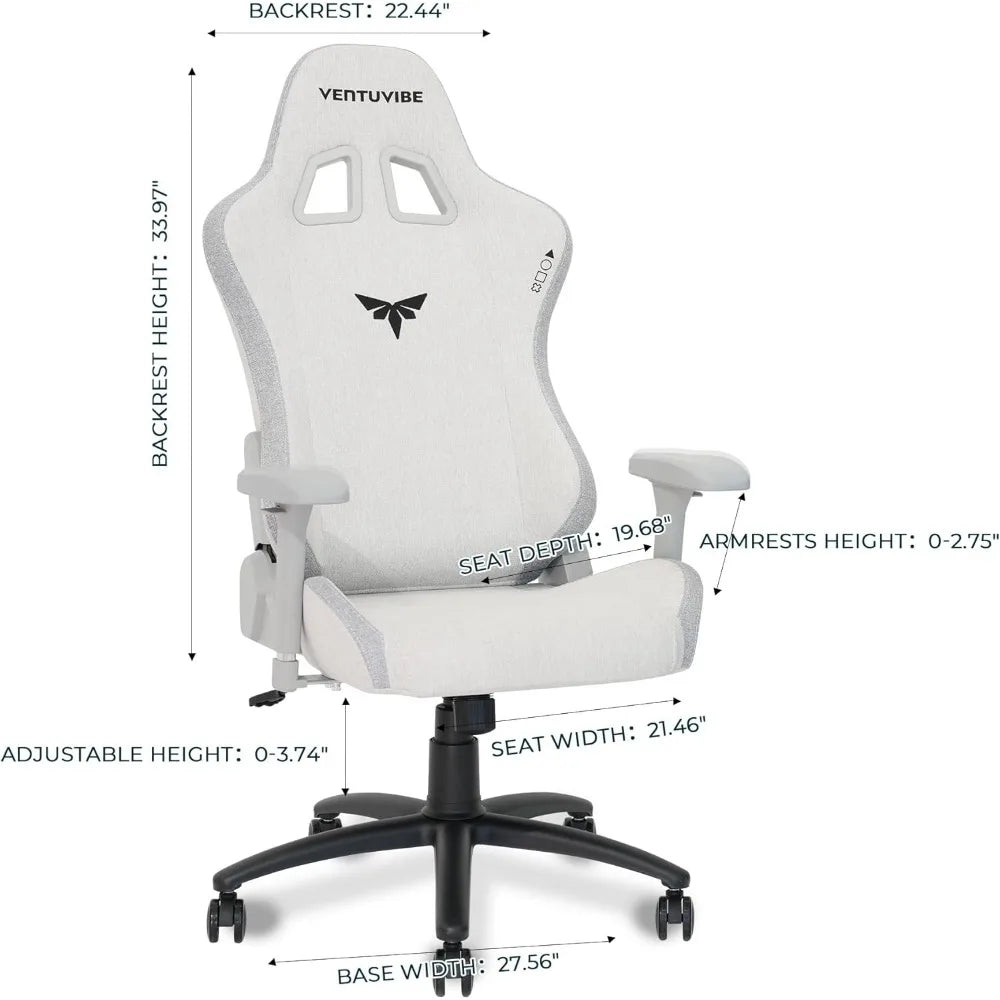 Ergonomic Gaming Chair with 4D Armrest and Recline