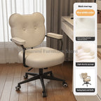 Cute Bear Shape Leather Office Chair