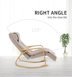 Ergonomic Rocker Recliner with Massage and Heat