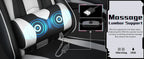 Ergonomic Gaming Chair with Massage and Footrest