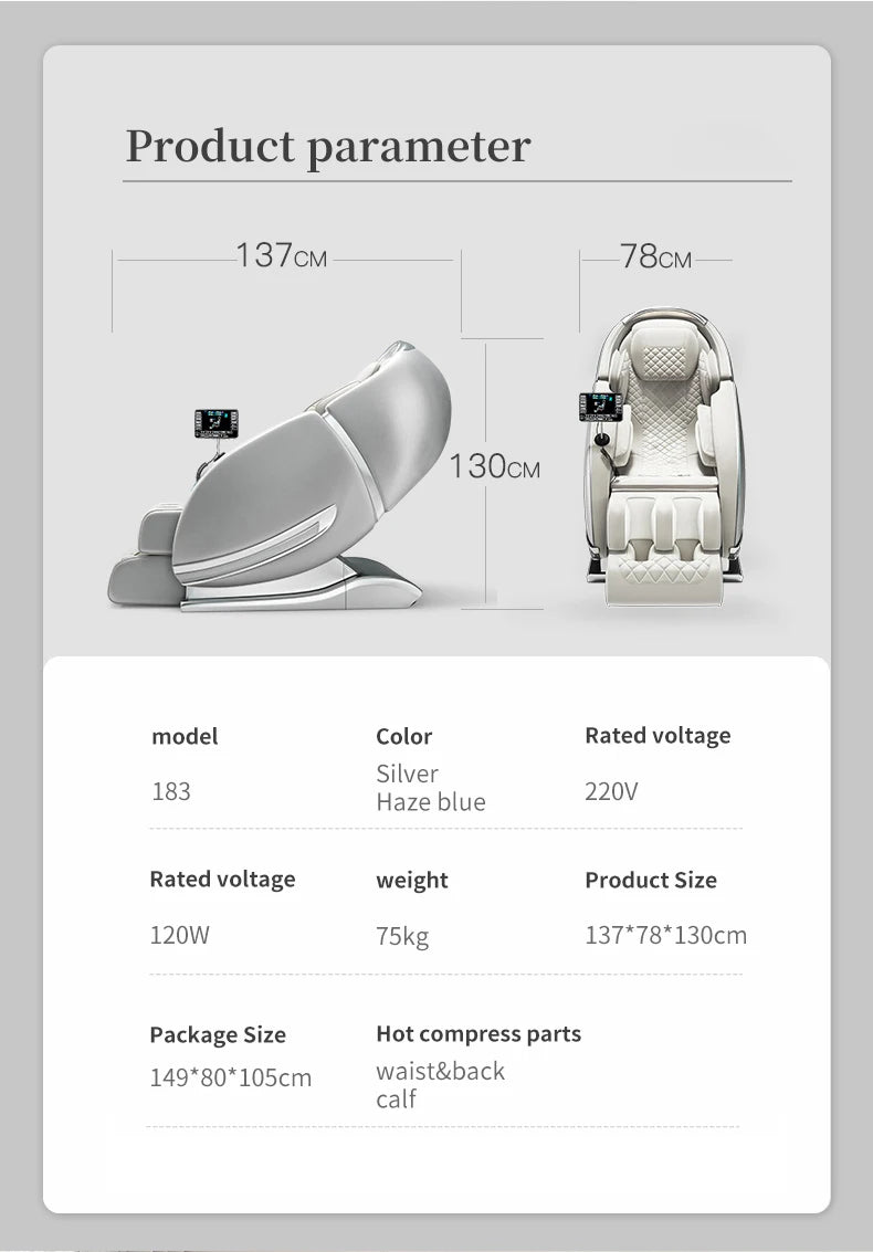 4D SL Airbag Zero Gravity Massage Chair