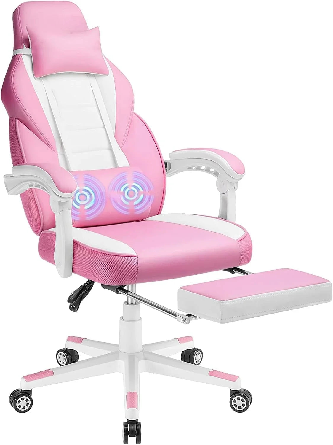 Heavy Duty Ergonomic Gaming Chair with Footrest