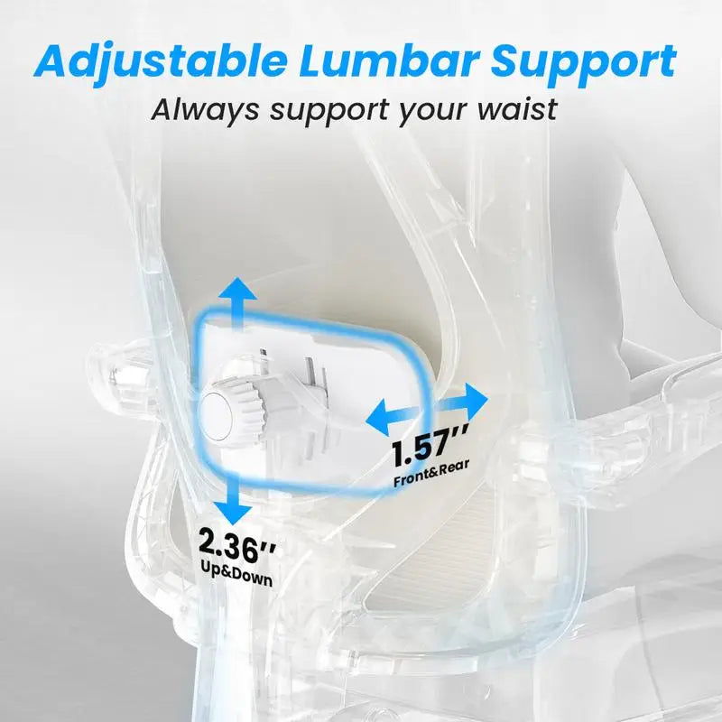 Ergonomic Mesh Office Chair with Footrest and Headrest