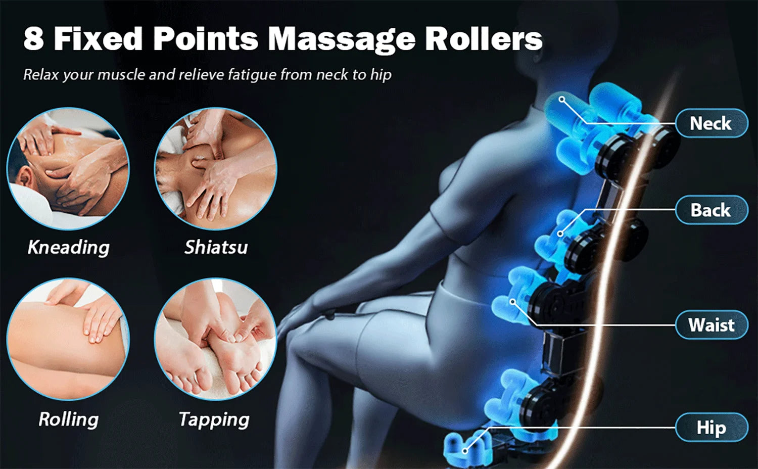 4D Zero Gravity Shiatsu Massage Chair