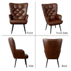 Medieval Modern High Back Velvet Armchair