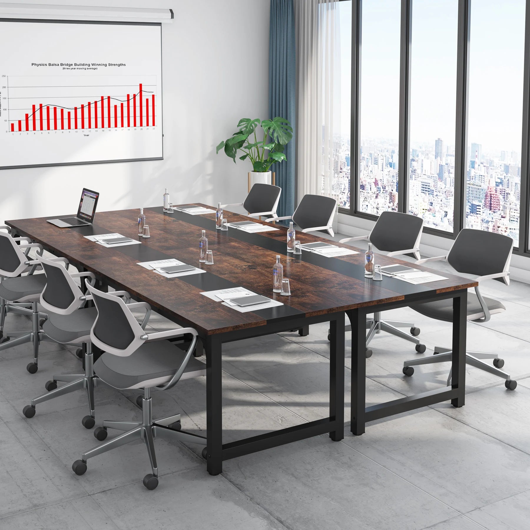 Large Modern Office Computer Writing Desk