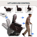 Large Electric Power Lift Recliner with Massage
