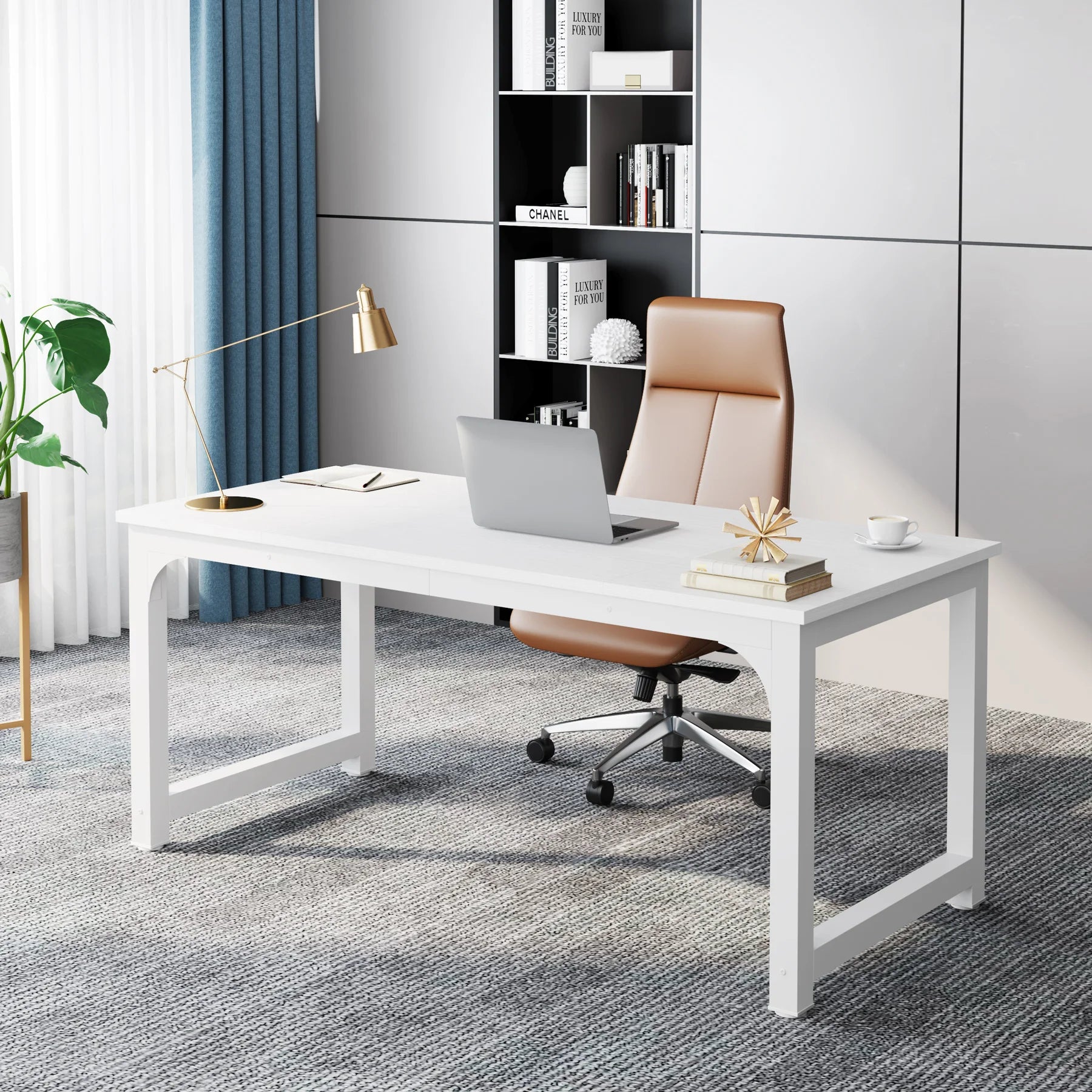 Large Modern Office Computer Writing Desk