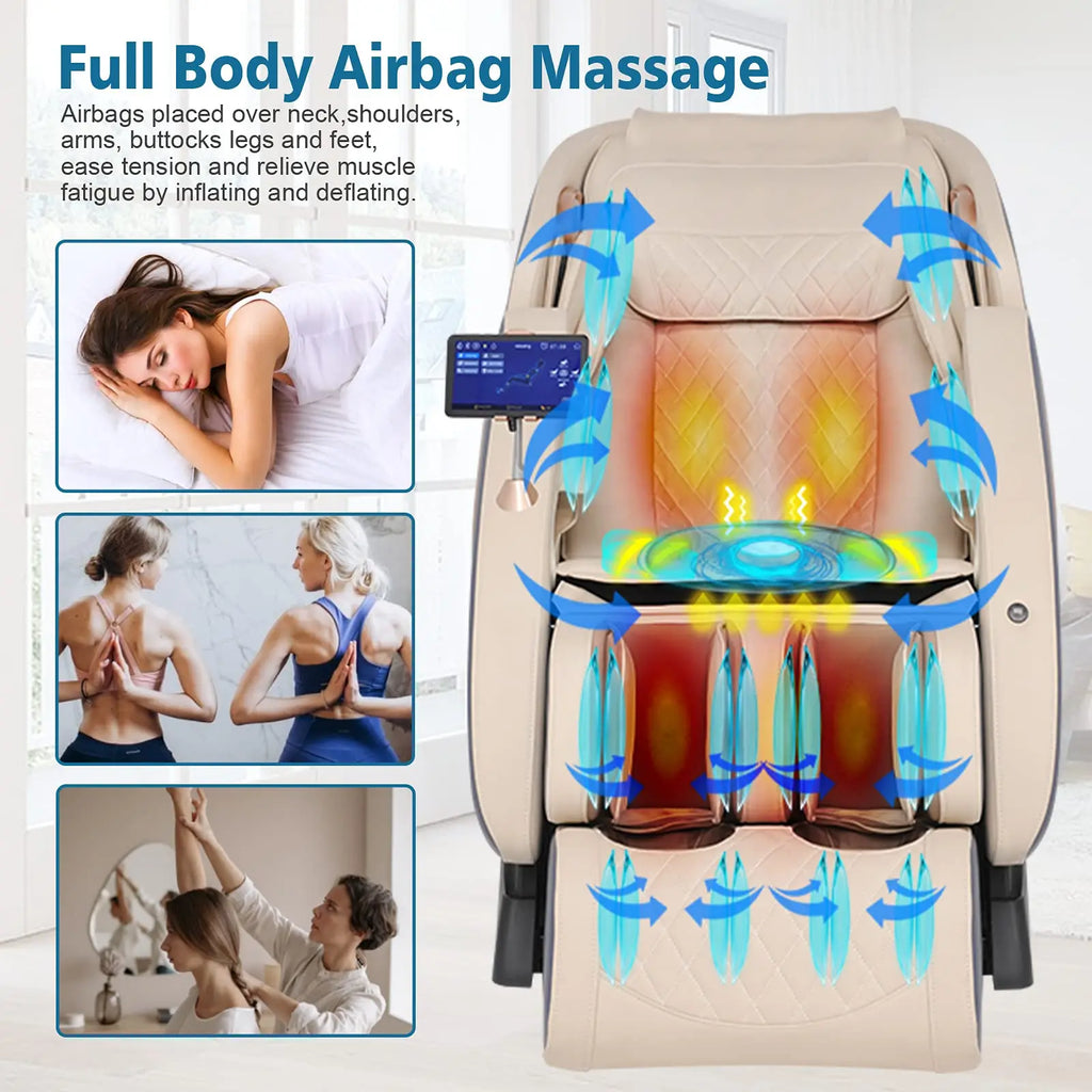 4D SL-Track Massager with App and Yoga Stretch