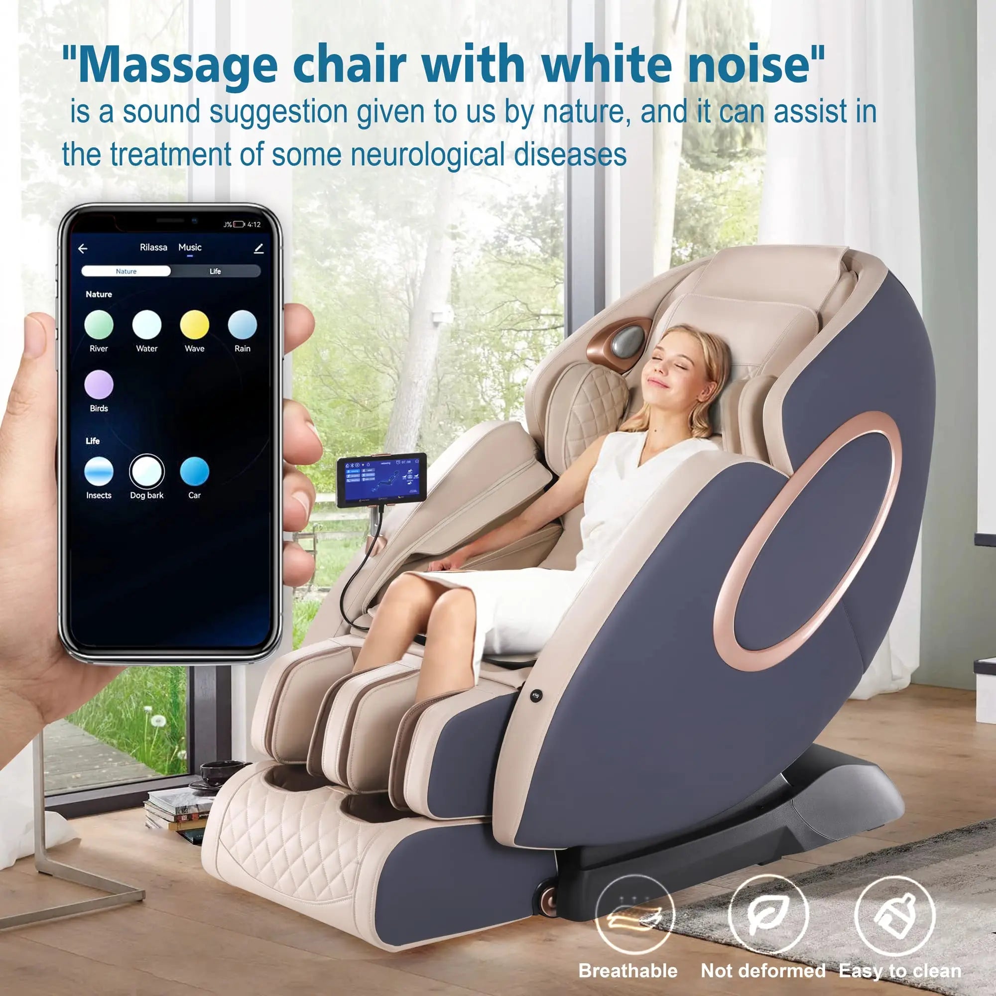 4D SL-Track Massager with App and Yoga Stretch