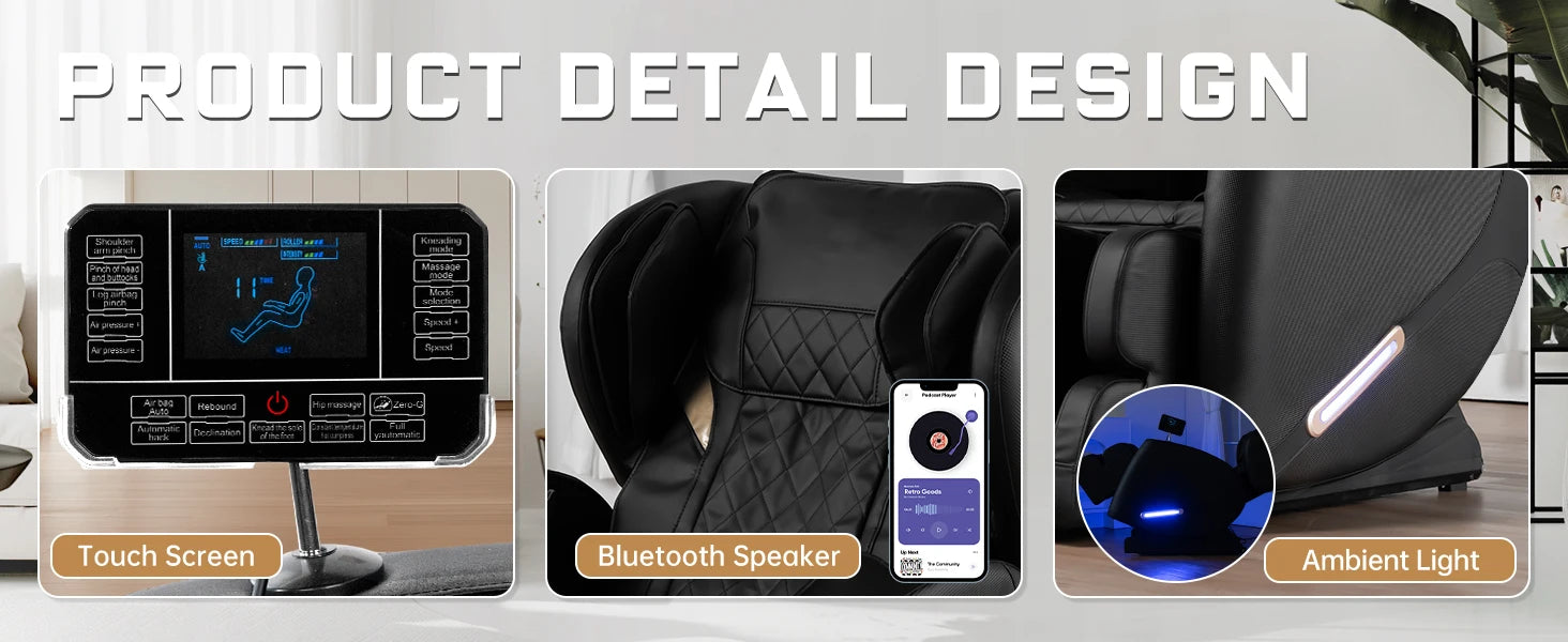 Zero Gravity Recliner Massage Chair with Heating