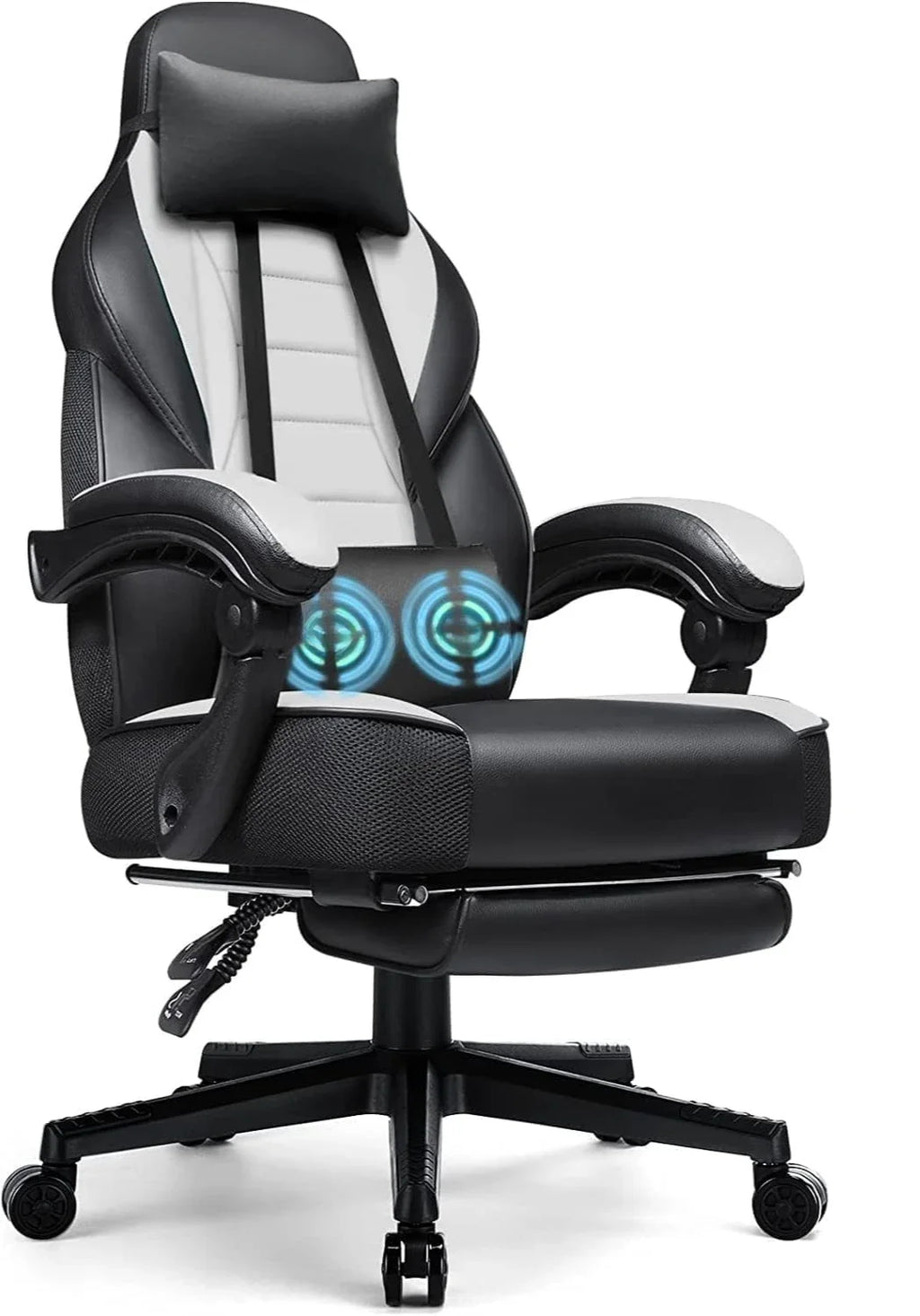 Heavy Duty Ergonomic Gaming Chair with Footrest