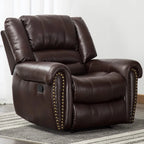 Manual Leather Recliner Single Sofa Chair