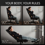 Big and Tall Gaming Chair with Massage and Footrest