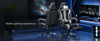 Ergonomic Gaming Chair with Massage and Footrest