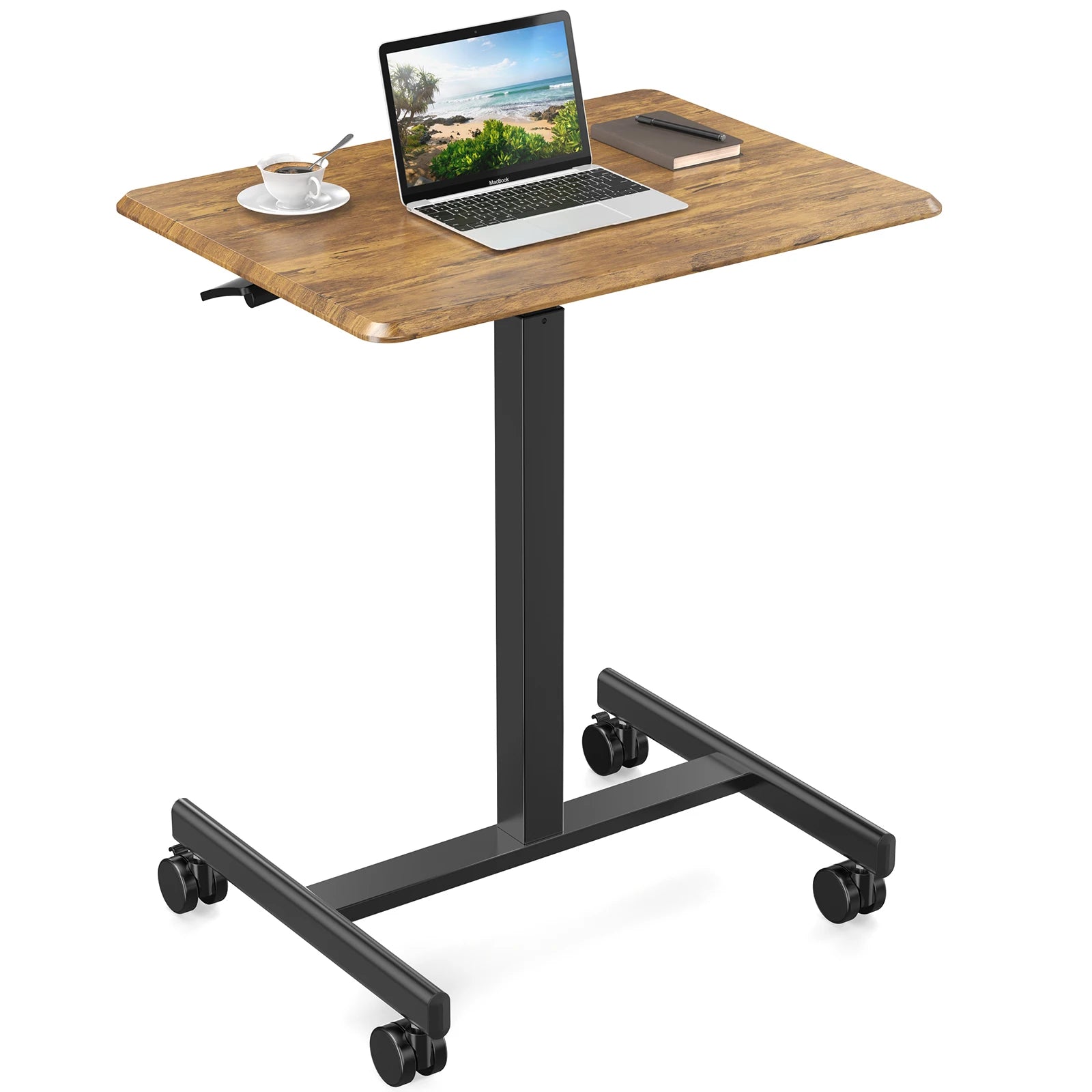Portable Laptop Computer Desk with Lockable Wheels