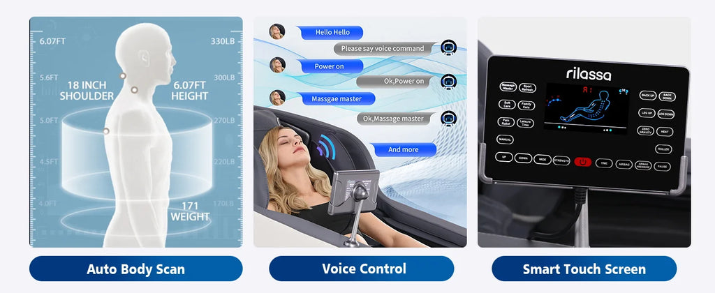 4D Zero Gravity AI Voice Massage Chair