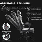 Large Ergonomic Gaming Chair with Massage and Footrest