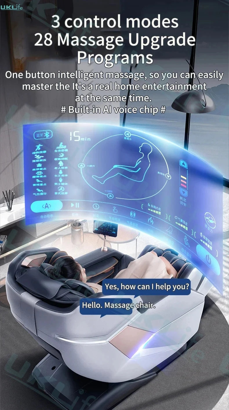 Luxury 4D Zero Gravity Massage Sofa with Heating