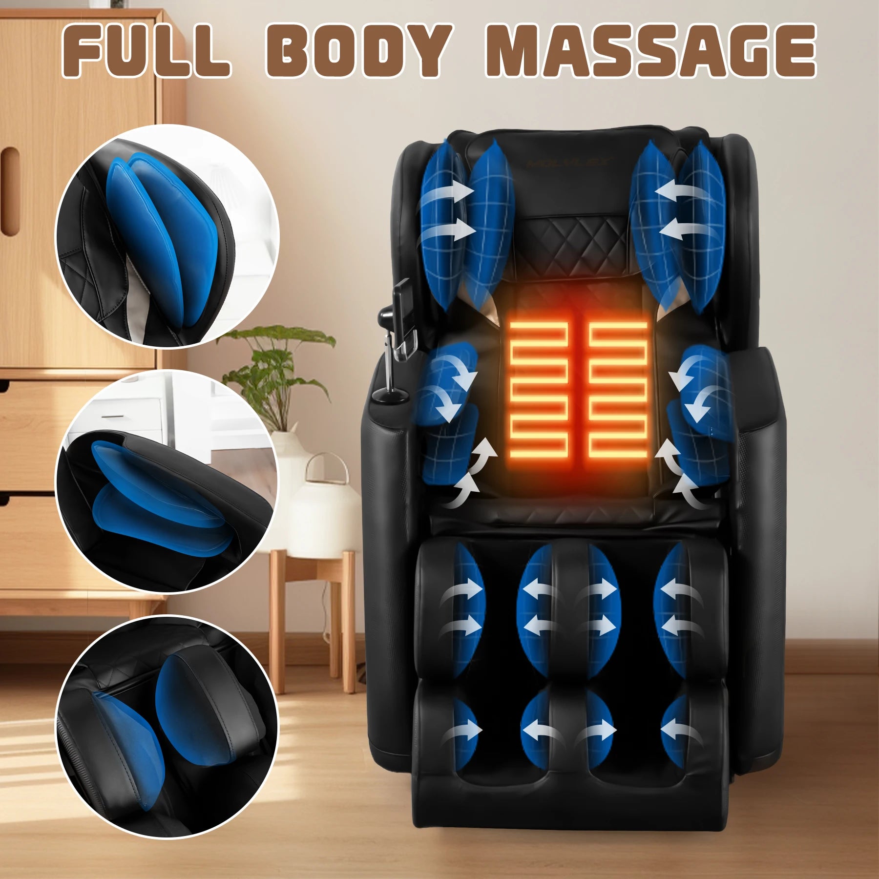Zero Gravity Recliner Massage Chair with Heating