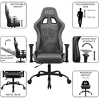 Thrones Ergonomic Gaming Chair with Headrest