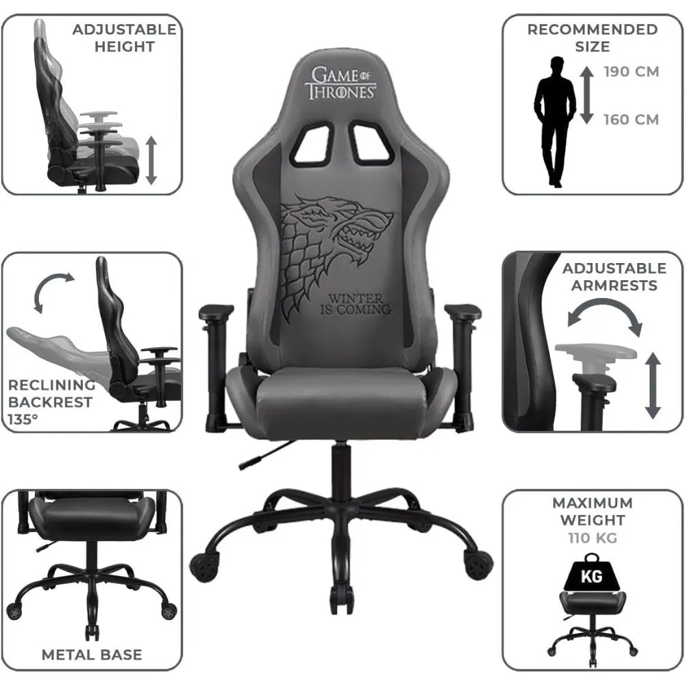 Thrones Ergonomic Gaming Chair with Headrest