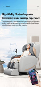 Zero Gravity Massage Chair with Heating and Bluetooth