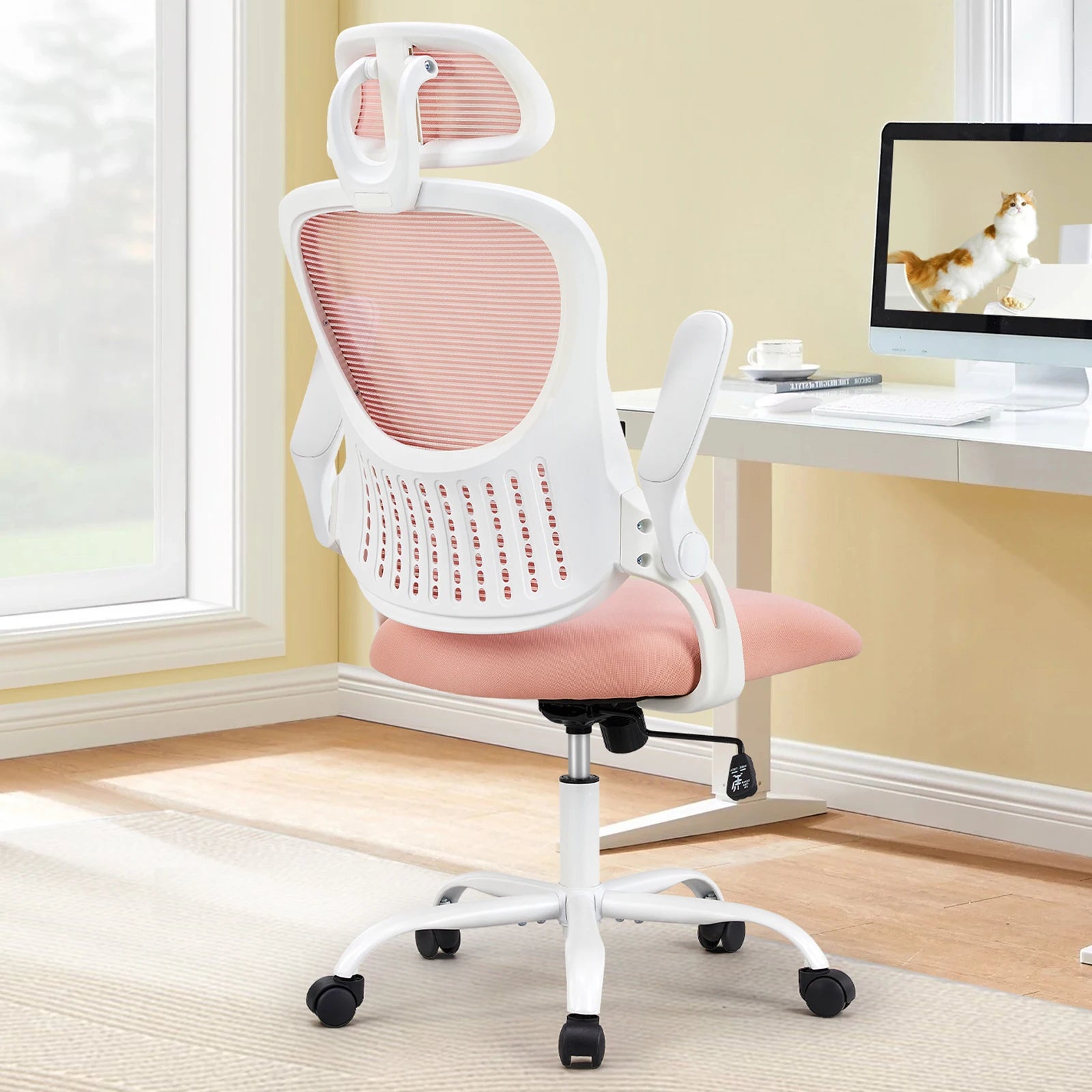 Mesh Ergonomic Office Chair with Flip-Up Arms
