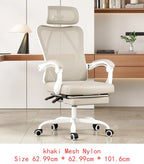 Ergonomic Mesh Office Chair with Footrest and Headrest