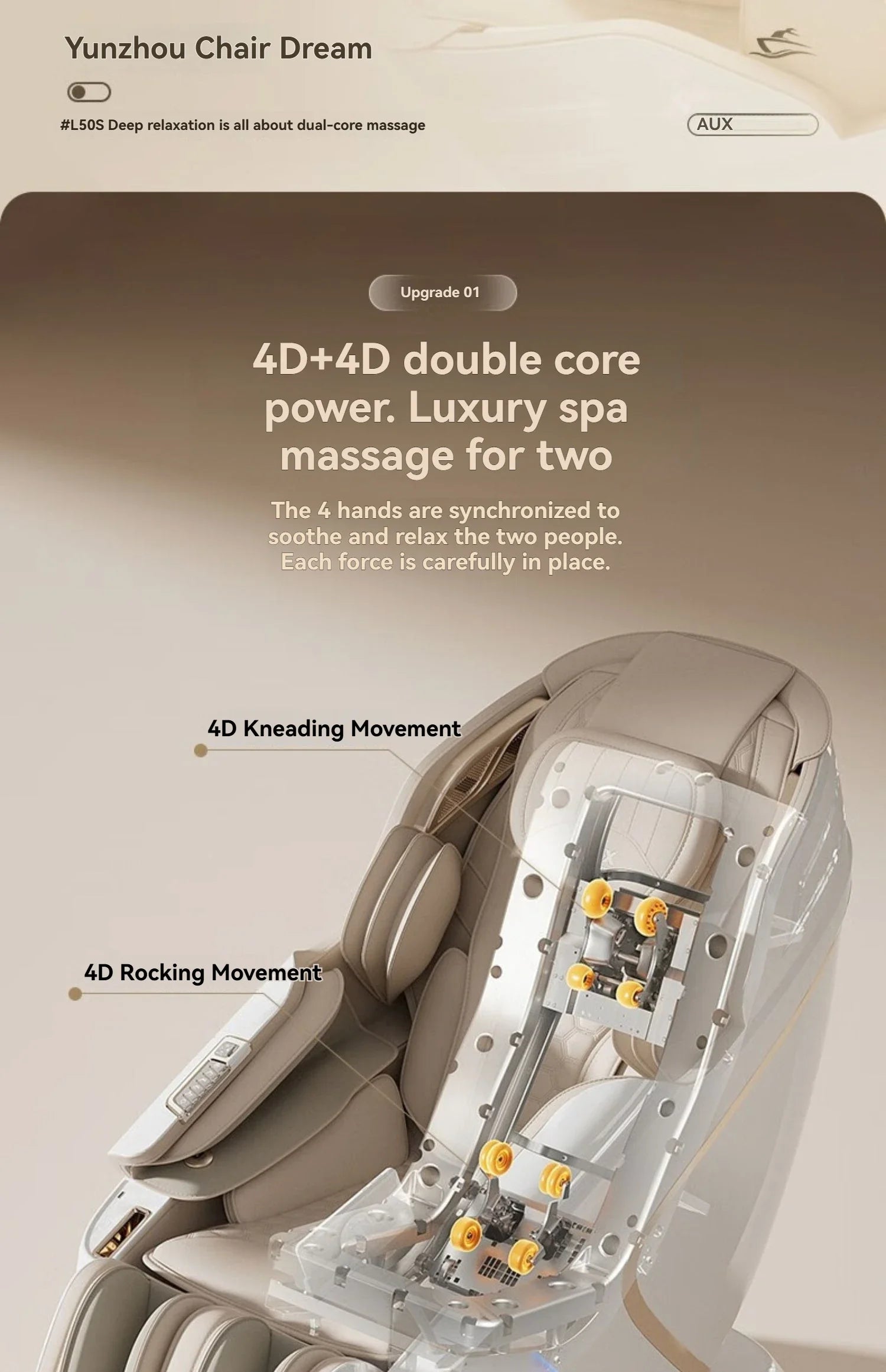 4D Electric Full Body Zero Gravity Chair