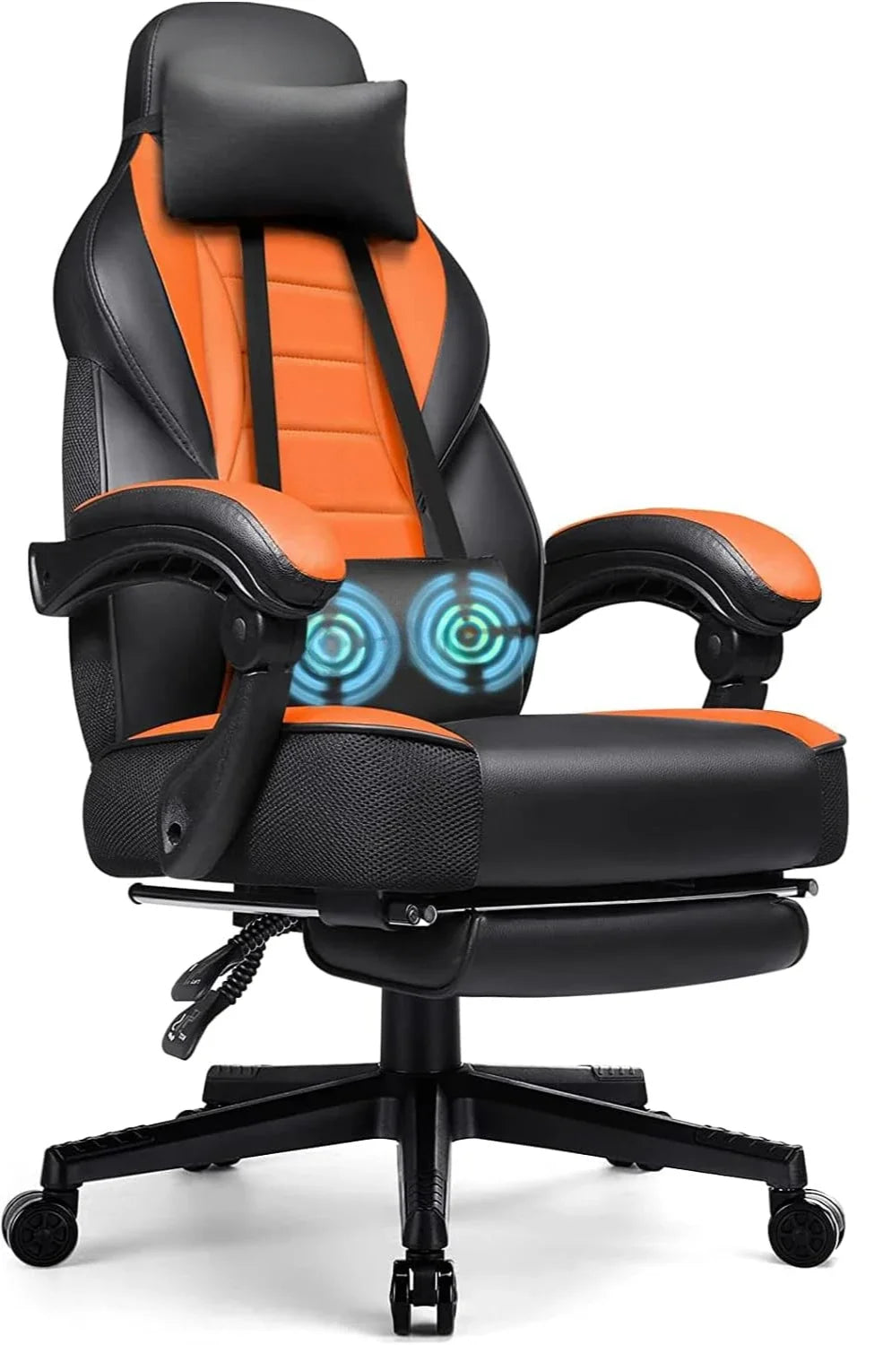 Heavy Duty Ergonomic Gaming Chair with Footrest