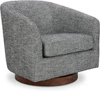 Forest Green Velvet Swivel Barrel Chair