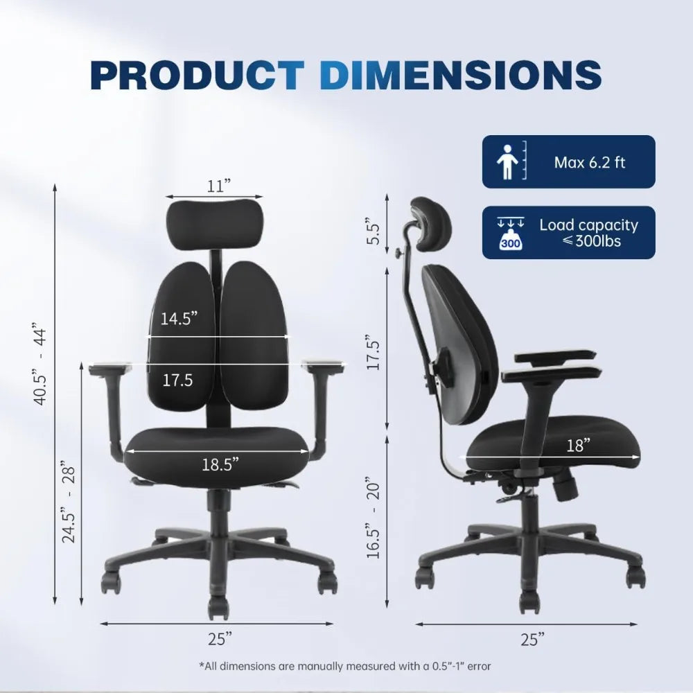 Ergonomic Swivel Office Chair with Memory Foam