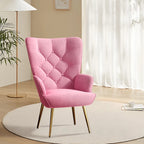 Medieval Modern High Back Velvet Armchair