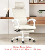 Ergonomic Mesh Office Chair with Footrest and Headrest