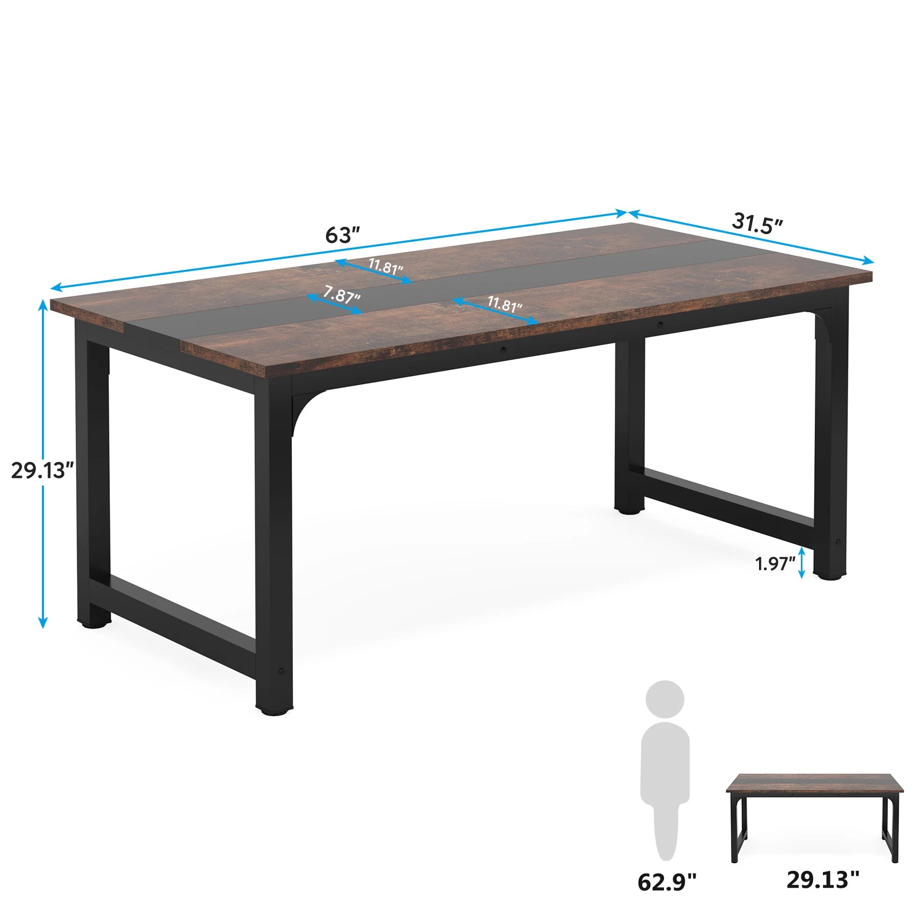 Large Modern Office Computer Writing Desk