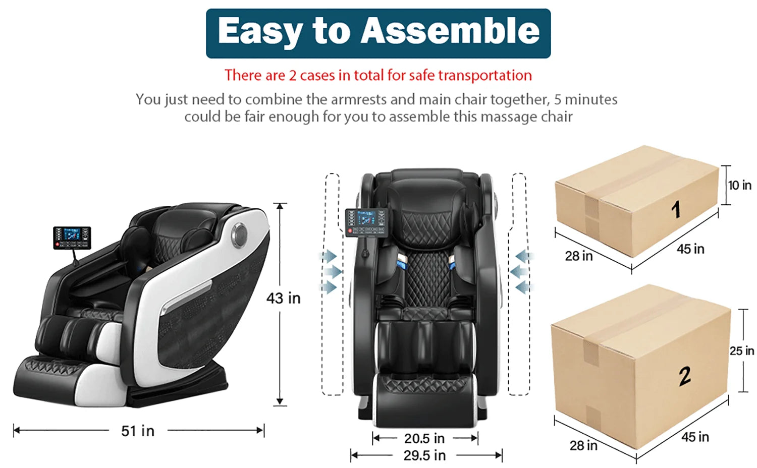4D Zero Gravity Shiatsu Massage Chair