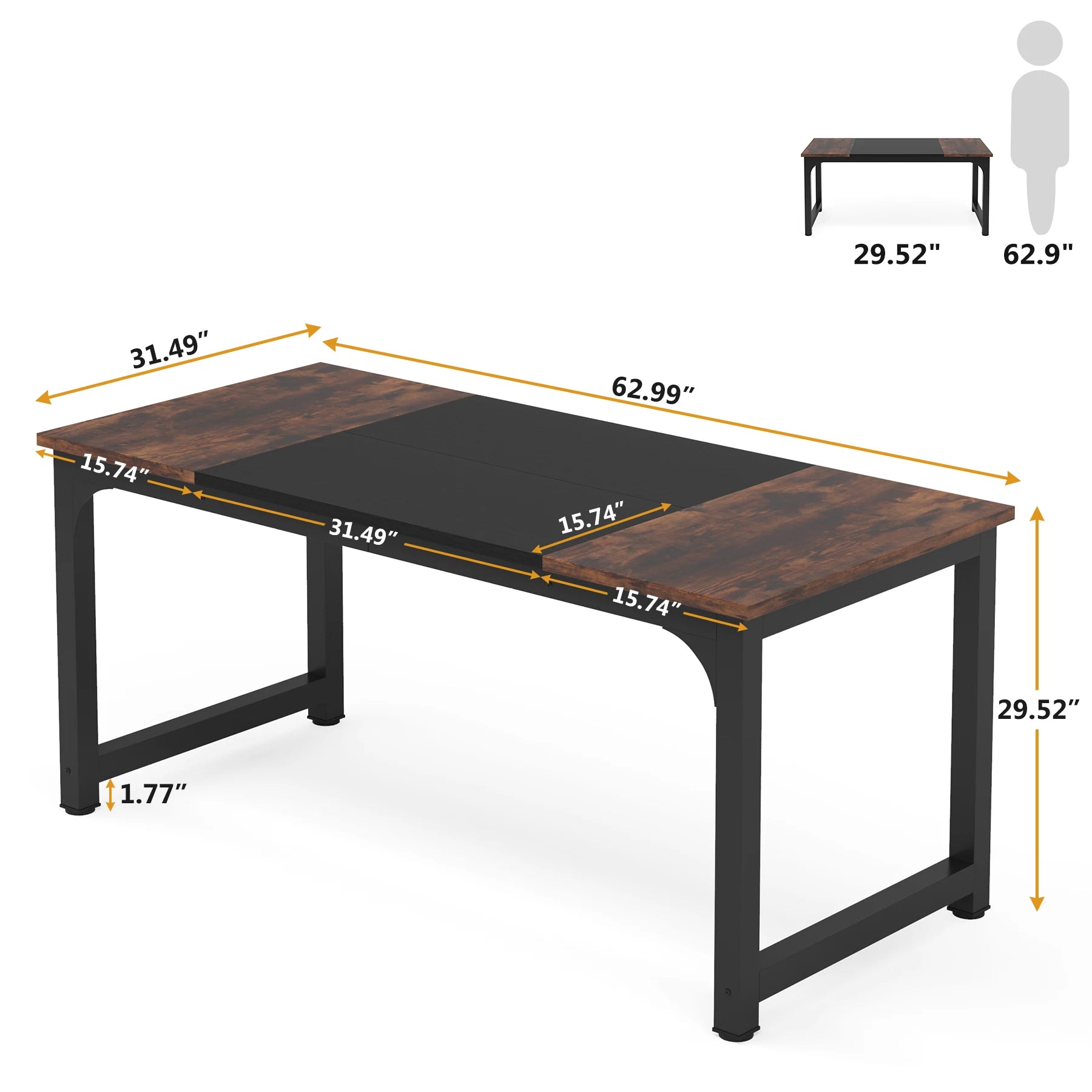 Large Modern Office Computer Writing Desk