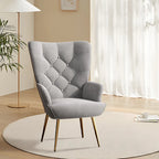 Medieval Modern High Back Velvet Armchair
