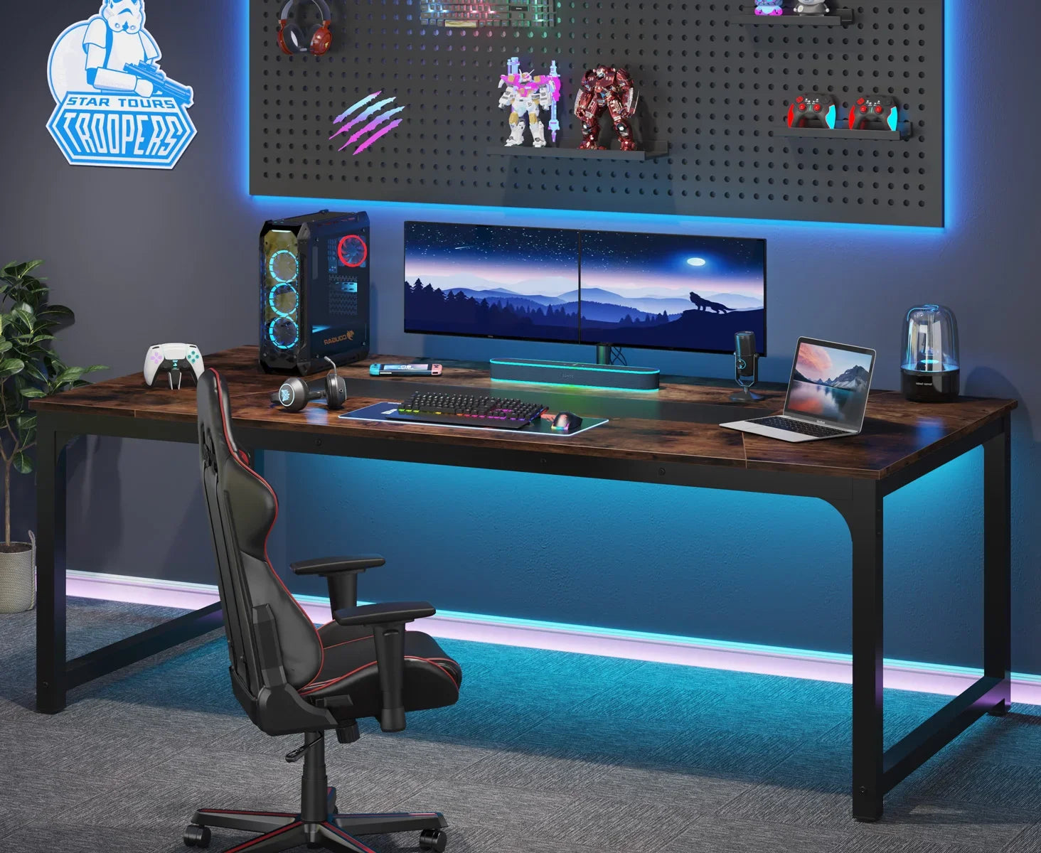 70-Inch Modern Executive Office Computer Desk