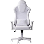 Modern Sport Velvet Fabric Gaming Chair in White