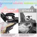 Cute Gaming Chair with Cat Ears and Massage